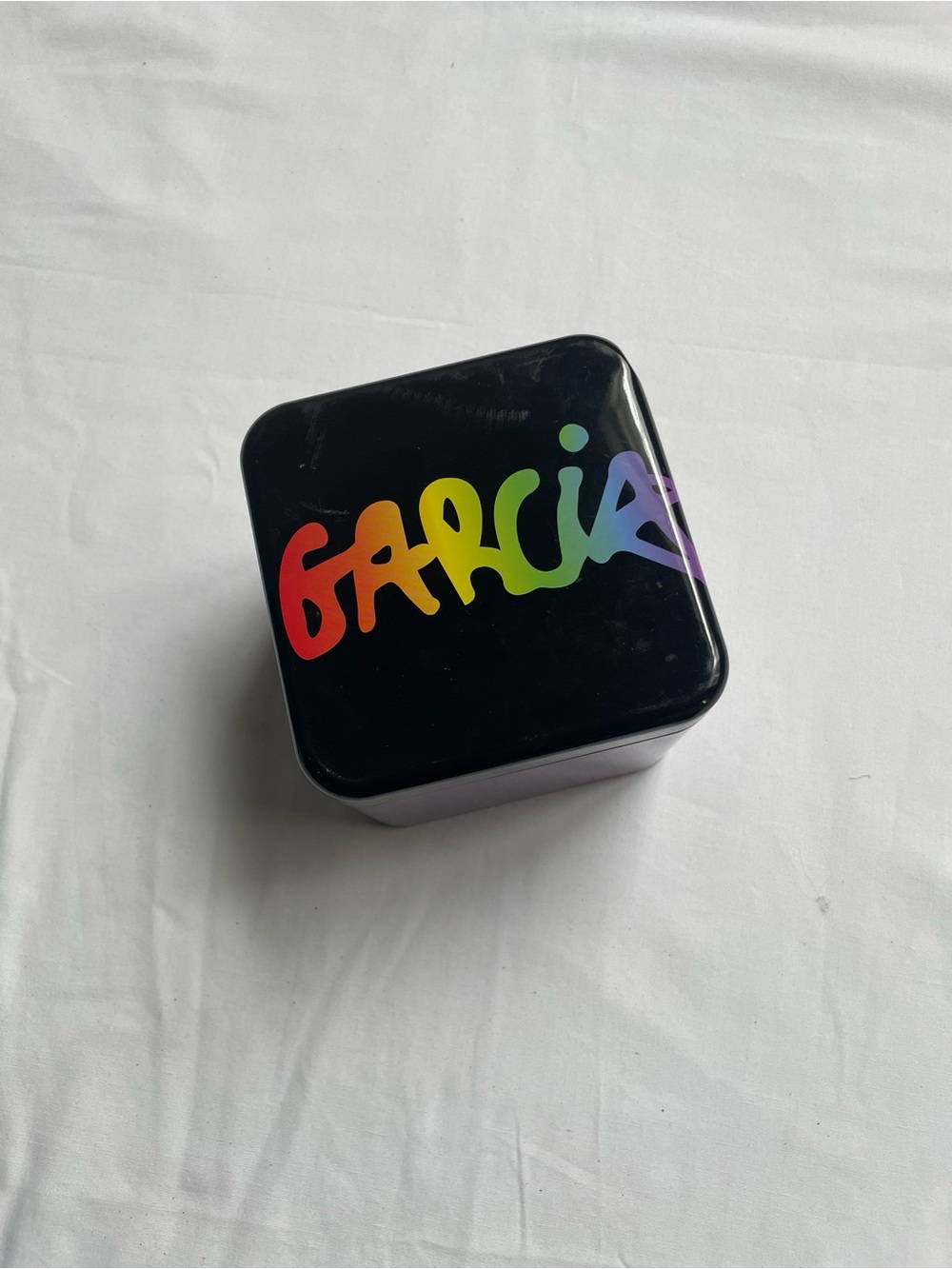 Garcia Rainbow Logo Tin Box - Black